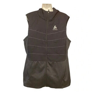 Odlo Millennium S-Thermic Hooded Sleeveless  Zip Vest Jacket Running